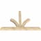 Ekena Millwork Richland Rough Sawn Timber Gable Bracket, Douglas Fir, 96"W x 64"H x 6"D x 6"F, 16/12 Pitch GBW096X64X0606RIC00RDF - alternate 3